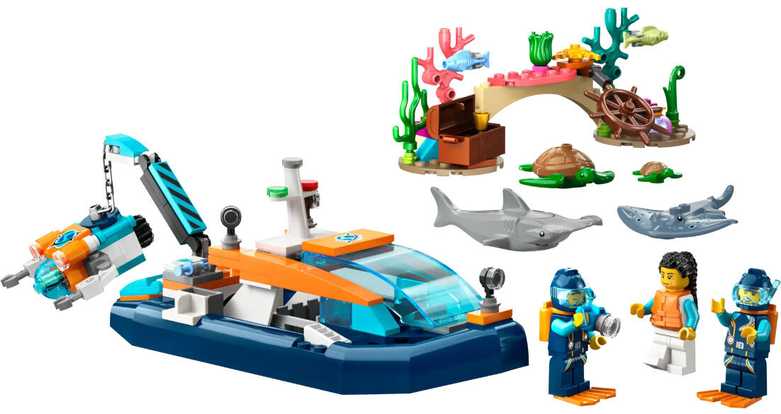 Klocki LEGO 6037City - Łódź do nurkowania badacza 60377