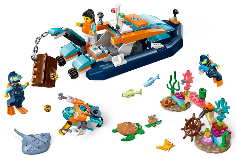 Klocki LEGO 6037City - Łódź do nurkowania badacza 60377