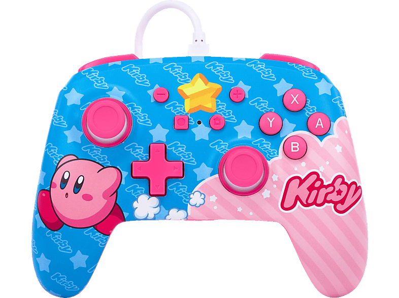 POWERA kabelgebundener Controller- Kirby Controller Mehrfarbig  für Nintendo Switch OLED, Nintendo Switch