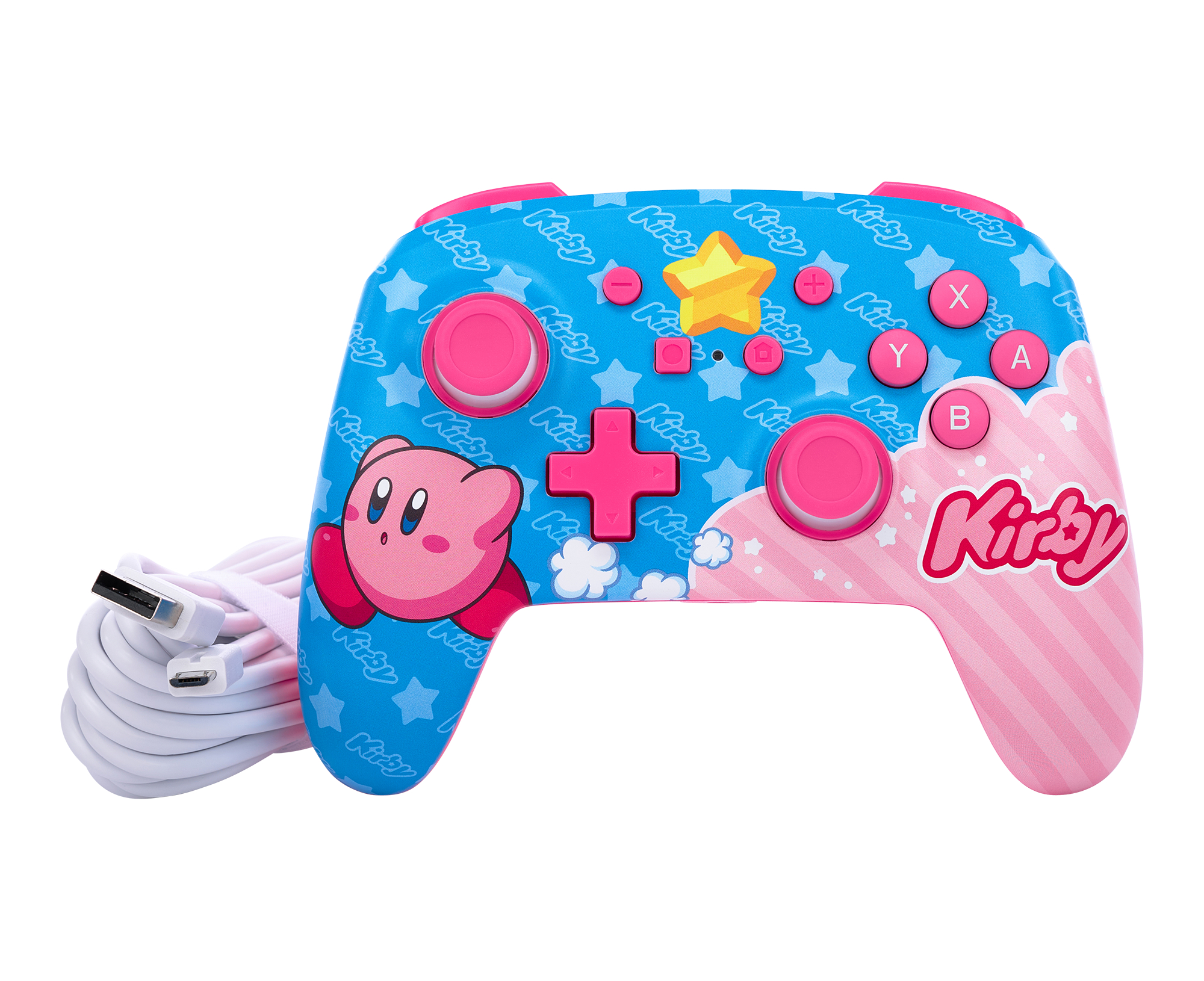 POWERA kabelgebundener Controller- Kirby Controller Nintendo Switch OLED, Mehrfarbig Nintendo für Switch