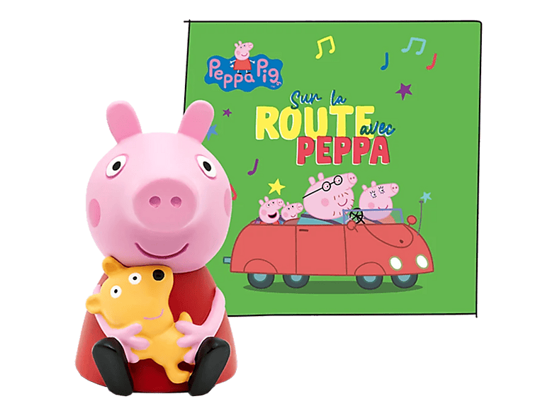 TONIES Peppa Pig : Sur la route avec - Hörfigur /F (Mehrfarbig)