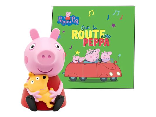 TONIES Peppa Pig : Sur la route avec Peppa - Figurine audio /F (Multicolore)