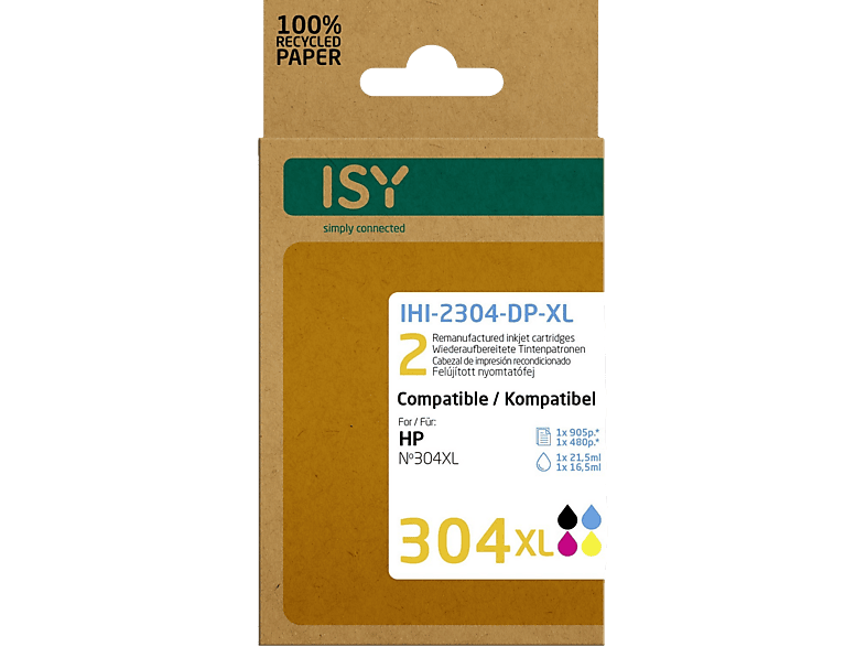 ISY HP 304XL Multipack Cartouche d'encre