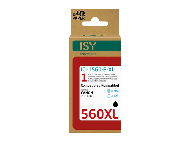 ISY 560XL Black Ink Cartridge