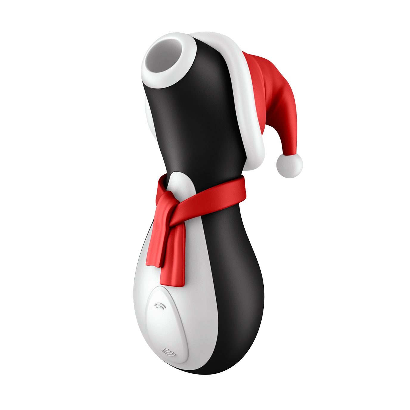 Succionador de clítoris - Satisfyer Penguin Holiday Edition, ABS y silicona, 11 intensidades, Sumergible, Blanco y negro