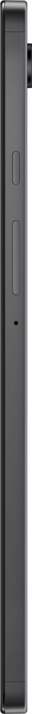 Ein schwarzes Smartphone von der Seite gesehen.