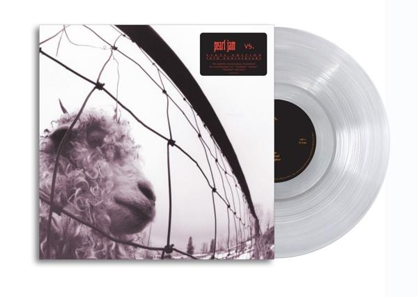 Pearl Jam album borítója egy juhval a kerítés mögött. Fekete-fehér kép.