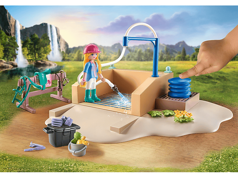Thumbnail - PLAYMOBIL 71354 Isabella & Lioness mit Waschplatz Spielset, Mehrfarbig