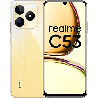 Móvil - realme C53, Gold, 256 GB, 8 GB RAM, 6.74" HD, UNISOC T612 UMS9230H, 5000 mAh, Android