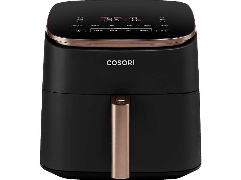 COSORI CAF-DC602-KEUR Turbo Blaze 6.0 Liter Heißluftfritteuse 1725 Watt  Schwarz Heißluftfriteuse