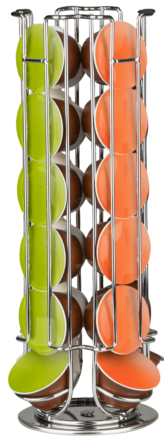 BEWELLO BW1001B Fém kapszulatartó 24 db Dolce Gusto kapszulához, króm