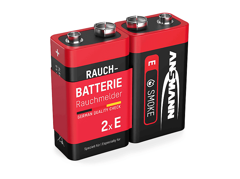 Ansmann Alkaline für Rauchmelder 9V-Block, 2er-Pack; Batterie — Foto 3 von 3
