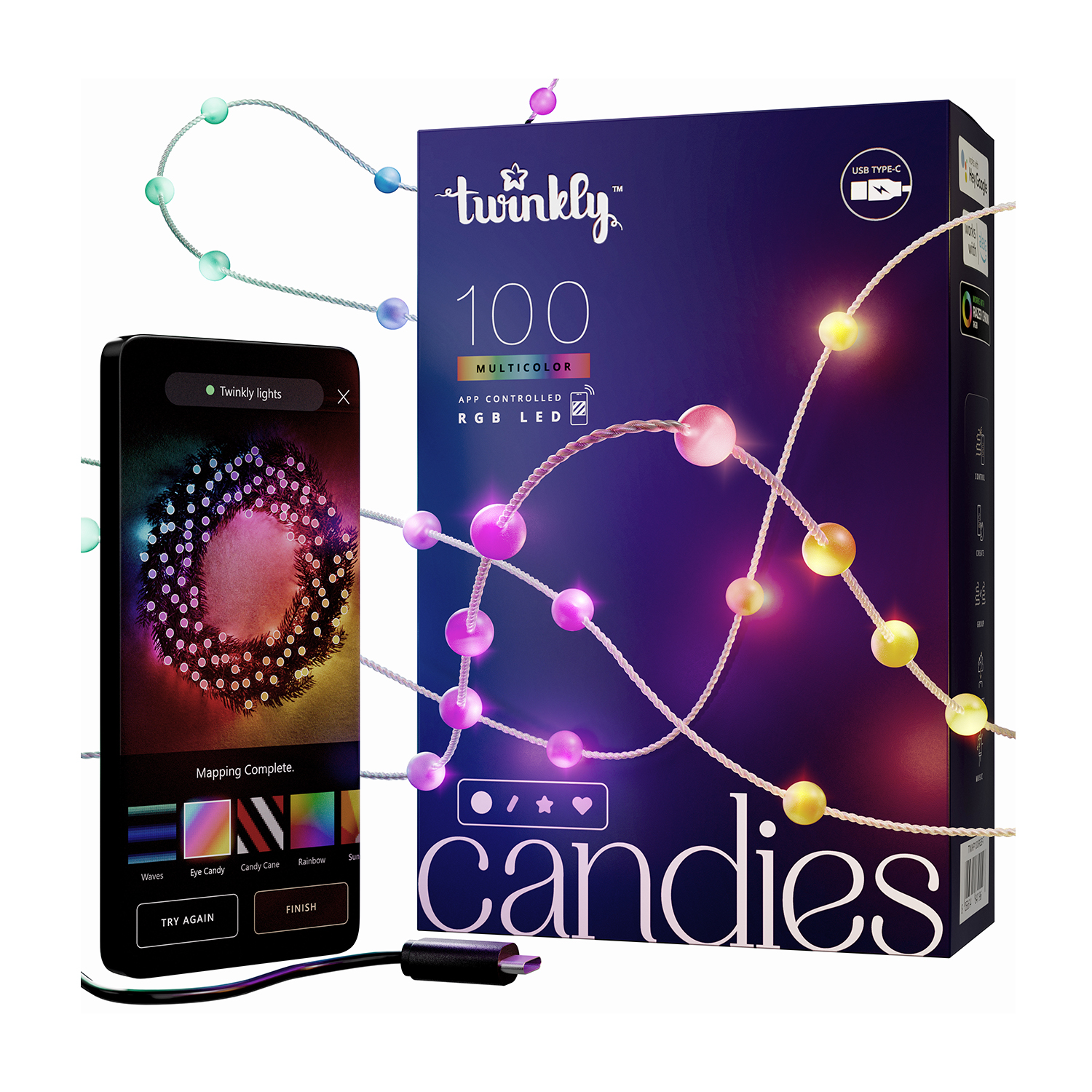 Light Strip Twinkly Candies Pearls 100