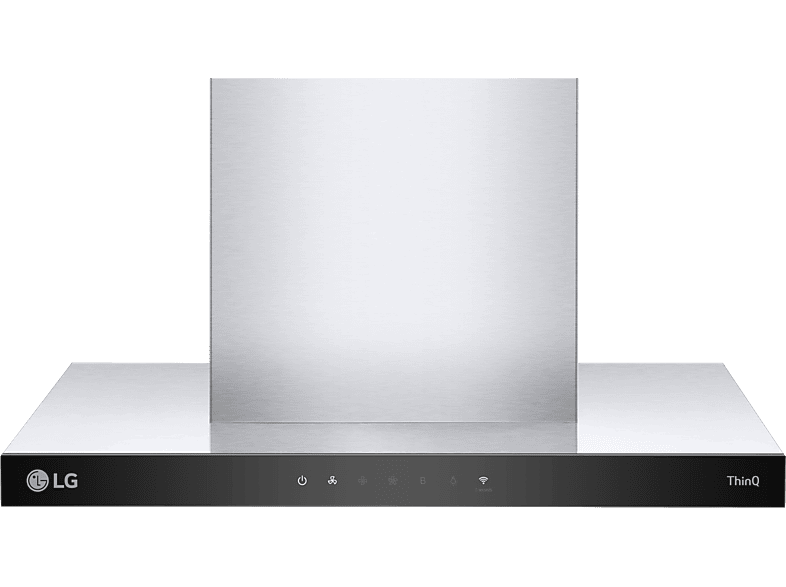 REACONDICIONADO Seminuevo Excelente Campana decorativa - LG HCEZ2426S, 3 velocidades, 800 m³/h, 59.8 cm, ThinQ™, Acero inoxidable