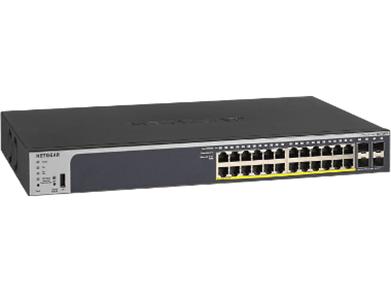 NETGEAR GS728TPv2 24-Port Gigabit PoE+ Ethernet Smart Switch mit 4 SFP-Ports und Cloud Management