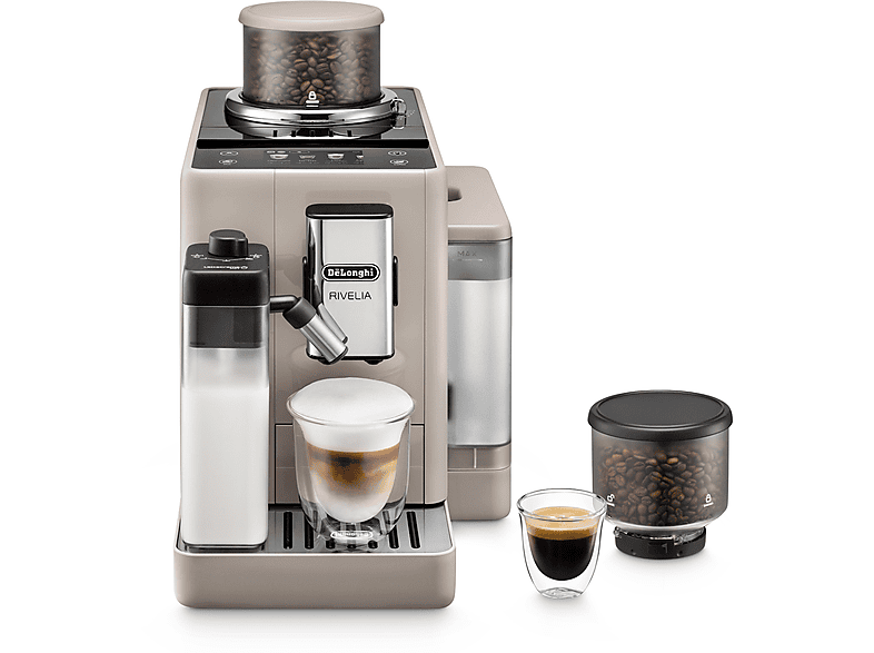 De'Longhi Rivelia Exam440.55.Bg Macchina Caffé Automatica, Beige (Sand Beige)