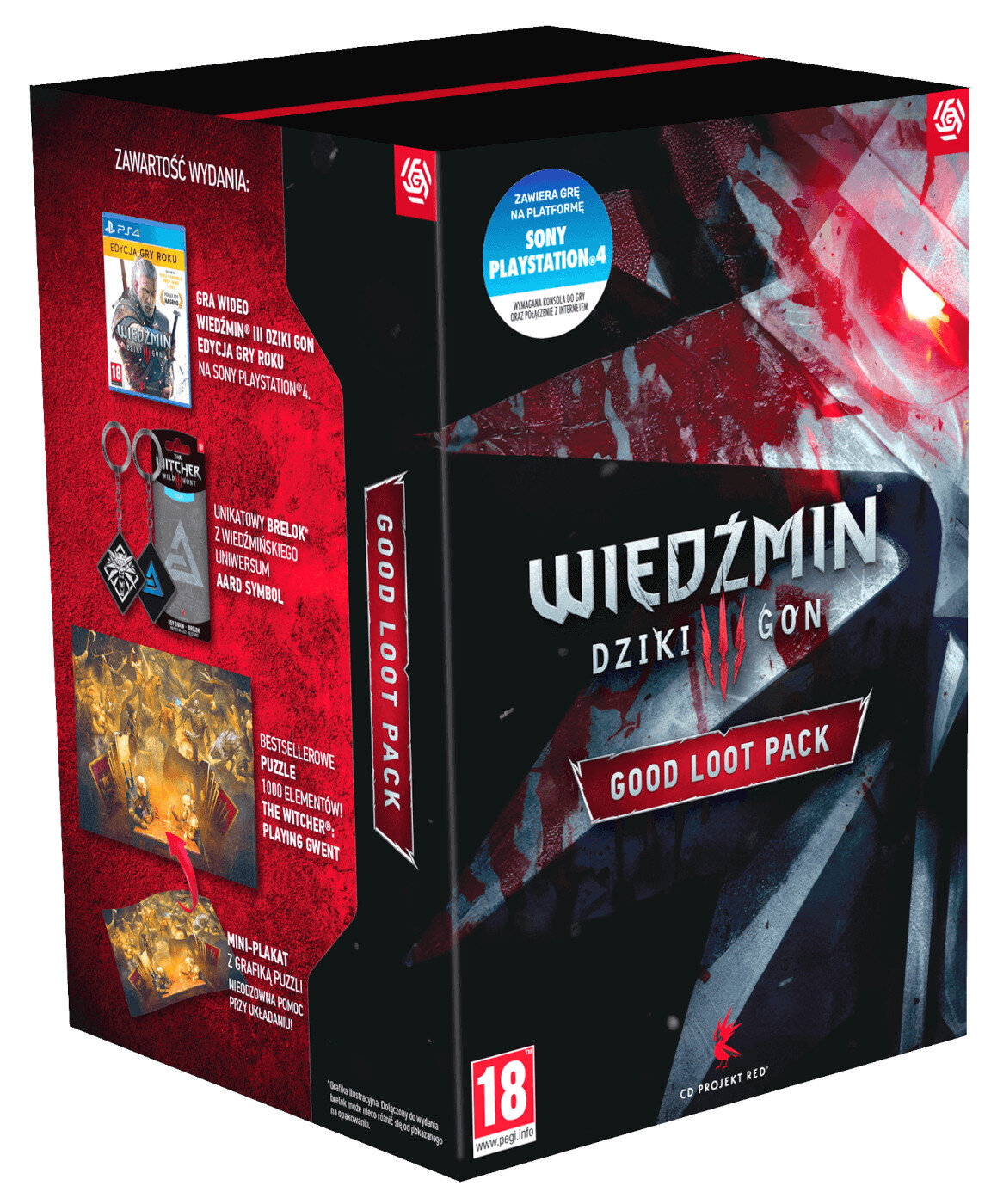 Zestaw gadżetów GOOD LOOT Wiedźmin 3 Good Loot Pack PS4