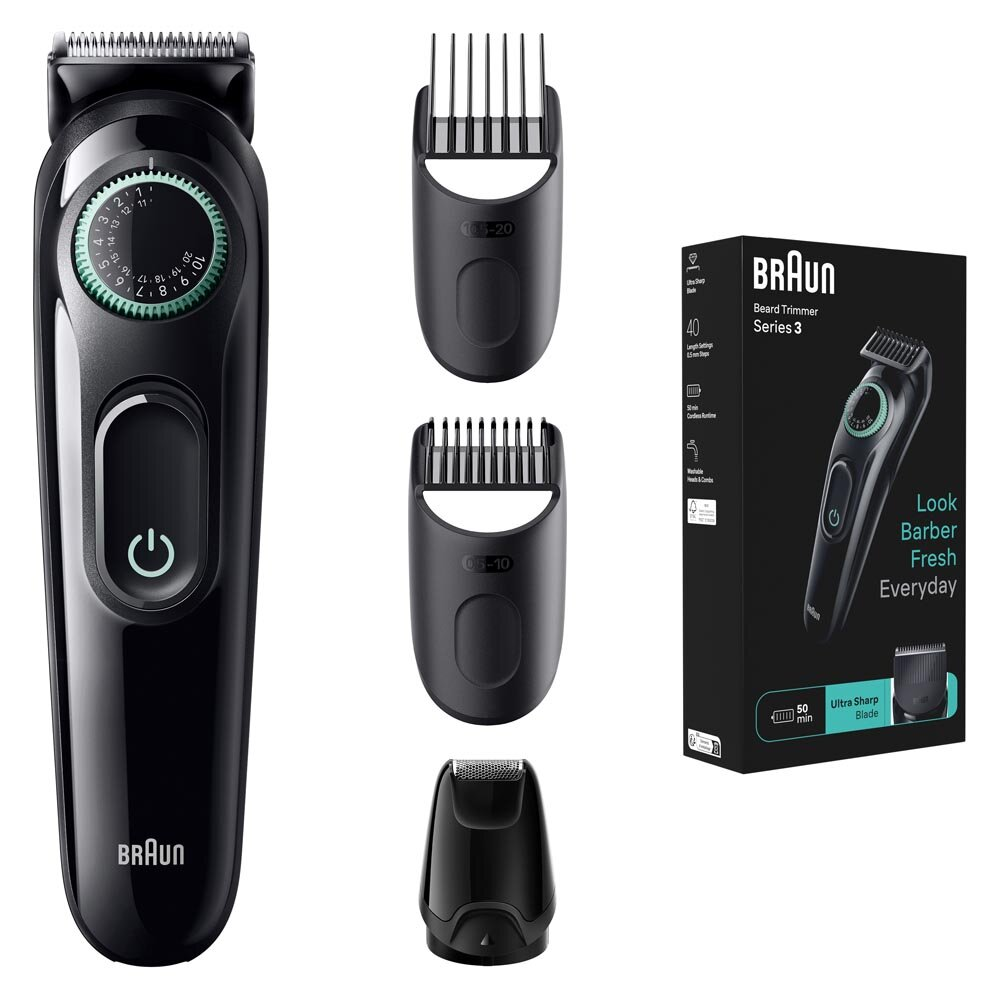 Trymer BRAUN BT3421 BLK/VIGR