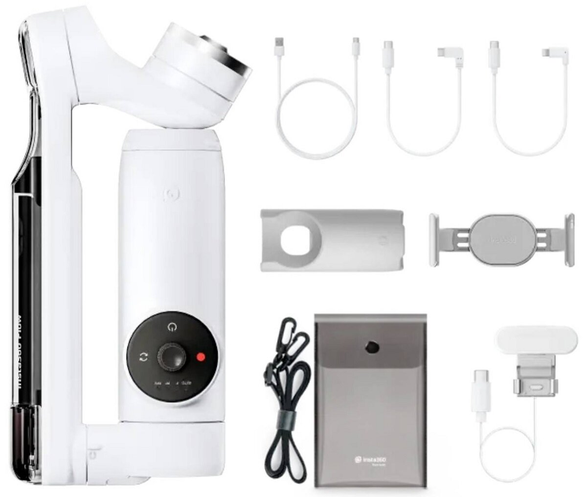 Gimbal do smartfona INSTA360 Flow Creator Kit Biały