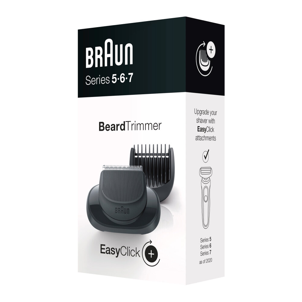 Akcesoria Braun do trymera do brody Seria 5, 6, 7. Łatwe kliknięcie.