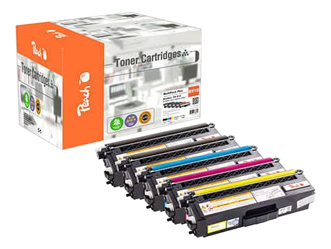 PEACH Brother TN-910 2x BK, C, M, Y -  (Schwarz/Cyan/Magenta/Gelb)