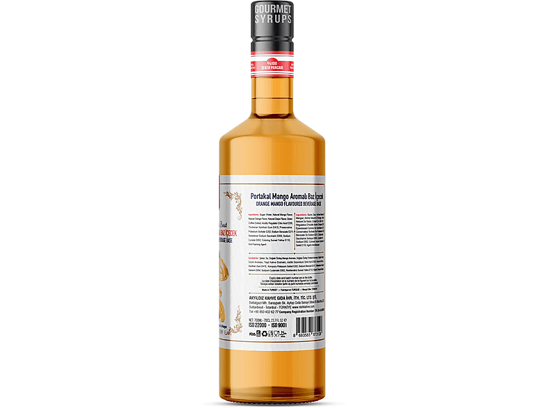 NISH Portakal Mango Aromalı Baz İçecek 700 ml_1