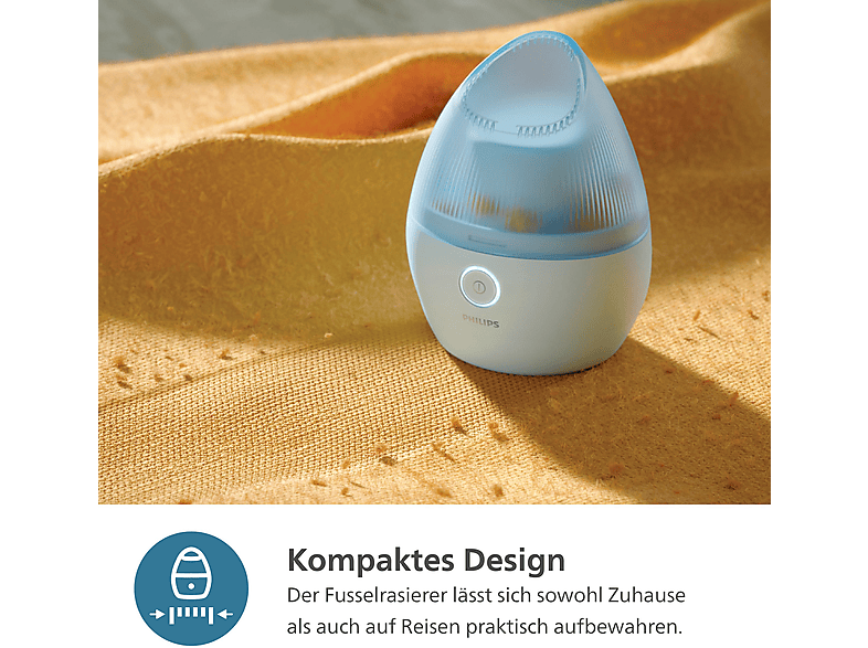 PHILIPS GCA2100/20 1000 Series mit 90 Minuten Akkulaufzeit, inkl. USB-Ladekabel & Reinigungsbürste, Fusselrasierer