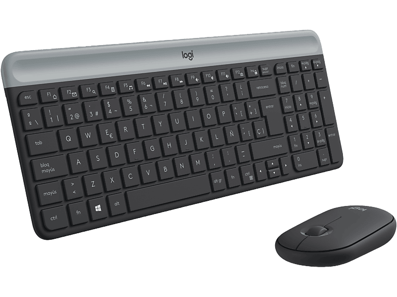 Teclado ergonómico, teclado inalámbrico 2 en 1 y mouse Trackball con  reposamuñecas, teclado dividido, teclado USB para  Windows/Mac/Laptop/Computadora/PC-Negro : : Electrónicos