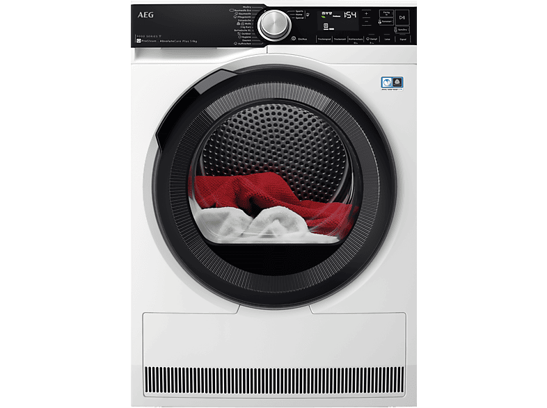 AEG TR9DW80690 9000 ABSOLUTECarE® PLUS Wärmepumpentrockner (9 kg, EEK: C, 63 dB(A)), Weiß)