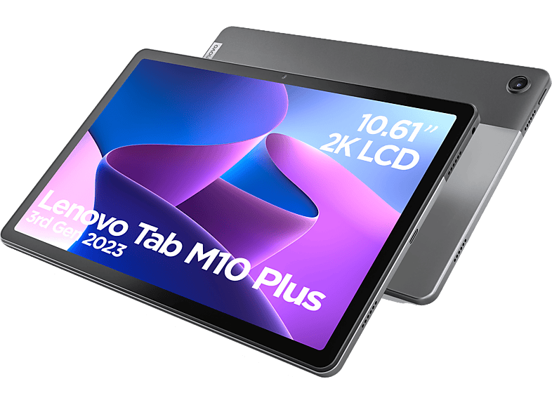 Tablet  Lenovo Tab M10 Plus (3rd Gen) 2023, 128GB, Storm Grey, 10.6  DCI  2K, 4GB RAM, QuaKlcomm® Snapdragon™ SDM680, Android, Funda+Lápiz Incluido