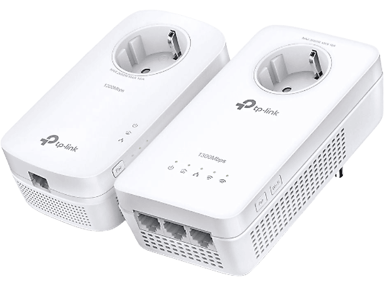 TP-LINK Powerline TL-WPA1300P Kit, AV1300-AC1200, Gigabit WLAN, Weiß