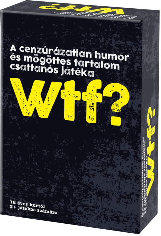 CHEATWELL GAMES Cheatwell WTF? társasjáték, fekete