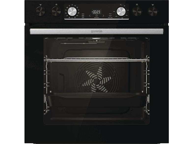 GORENJE BLACK SET 5 INDUCTION (BCIX6737E05BG+GI6400BXDE), Einbauherdset (Induktionskochfeld, A, 77 l)