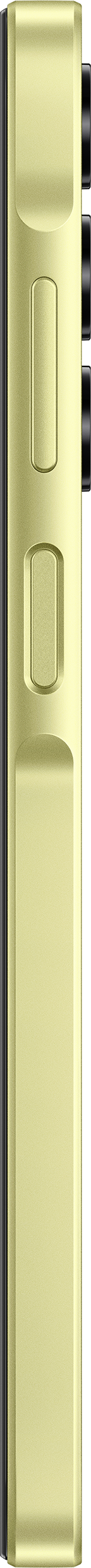 Une poignée de porte verticale dorée. Il y a trois sections aux bords arrondis et un fond noir.