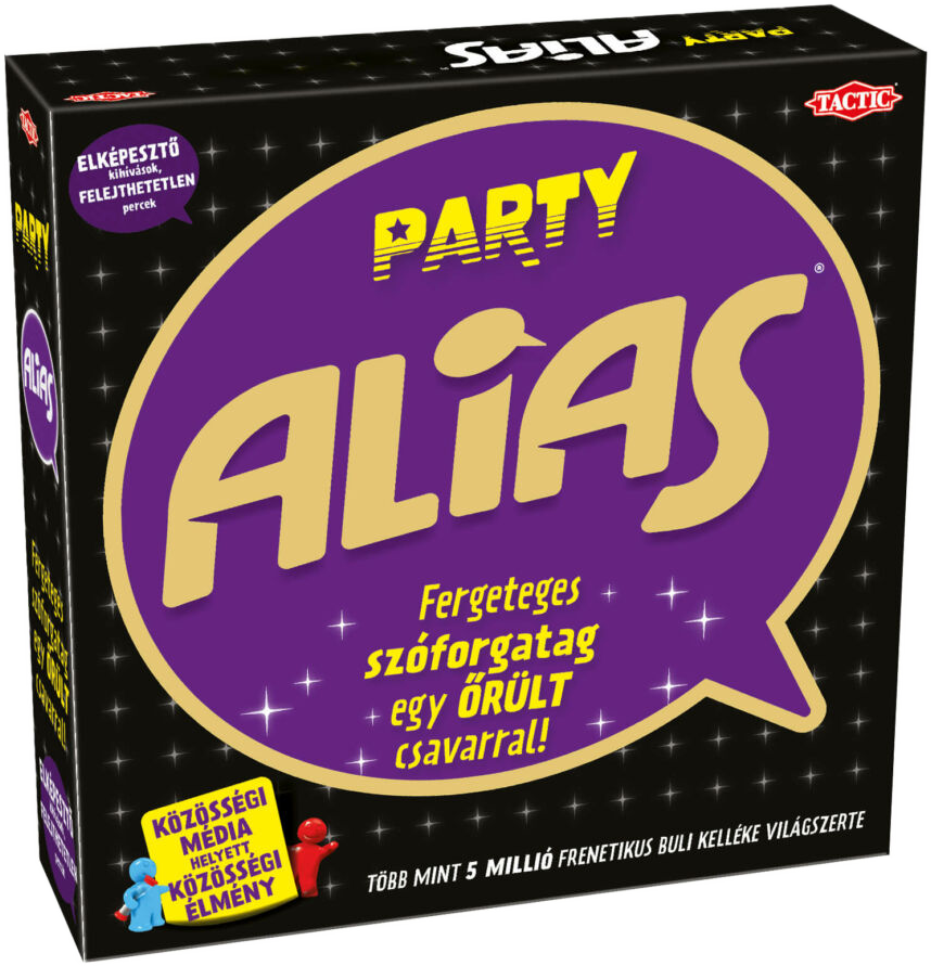 TACTIC GAMES Party Alias társasjáték, fekete