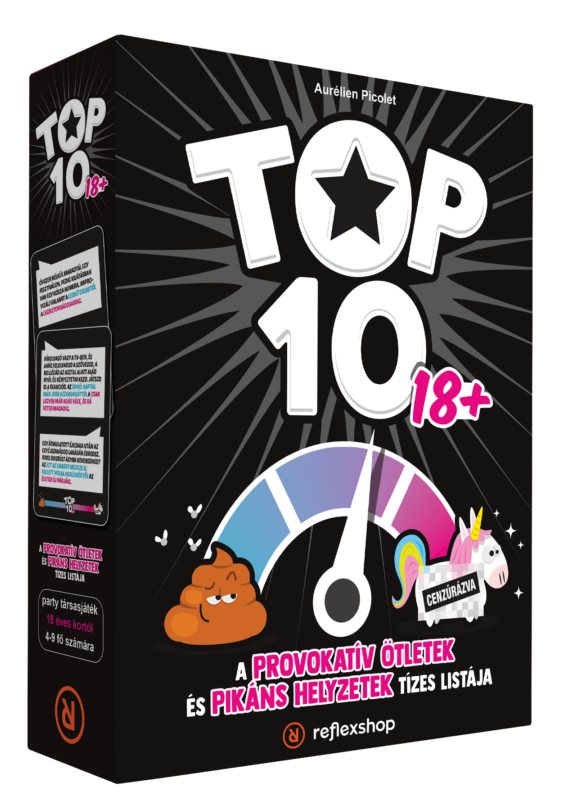 Játékkocka, Top 10 18+, provokatív témával.