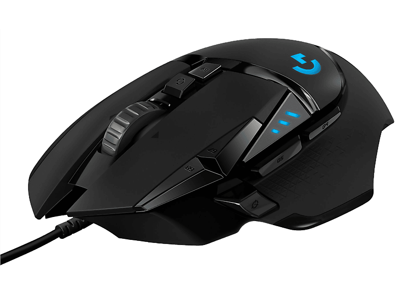 Logitech G G502 Hero Kabelgebundene Gaming Maus, Lightsync RGB, Schwarz