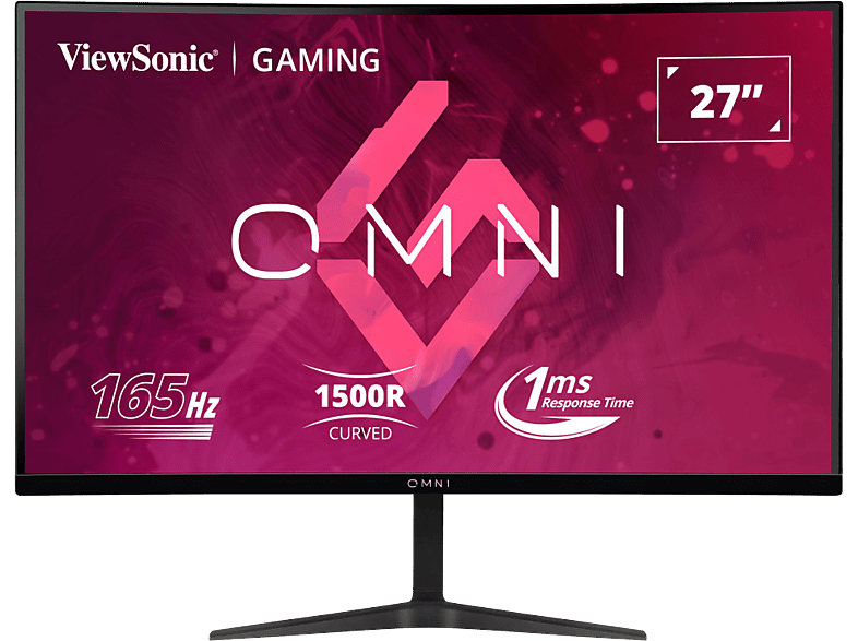 VIEWSONIC Omni VX2718-2KPC-MHD 27'' Ívelt QHD 165 Hz 16:9 FreeSync VA LED Gamer monitor