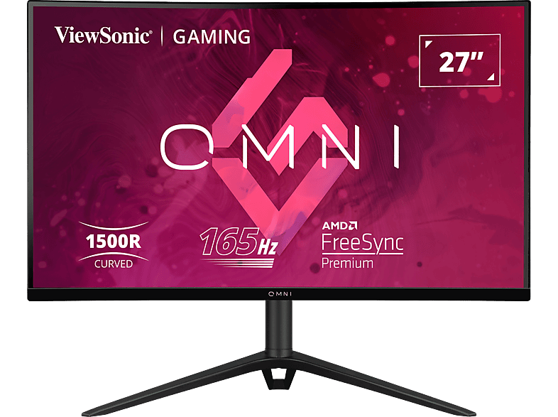 VIEWSONIC Omni VX2718-PC-MHDJ 27'' Ívelt FullHD 165 Hz 16:9 FreeSync VA LED Gamer monitor