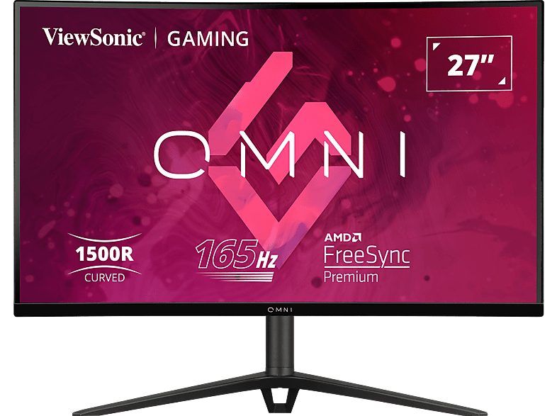 VIEWSONIC Omni VX2718-2KPC-MHDJ 27'' Ívelt QHD 165 Hz 16:9 FreeSync VA LED Gamer monitor