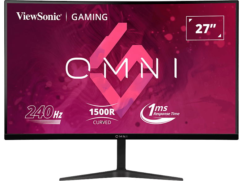 VIEWSONIC VX2719-PC-MHD 27'' Ívelt FullHD 240 Hz 16:9 FreeSync VA LED Gamer monitor