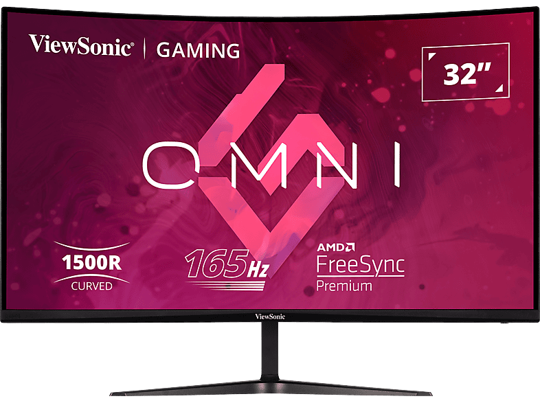 VIEWSONIC VX3218-PC-MHD 31,5'' Ívelt FullHD 165 Hz 16:9 FreeSync VA LED Gamer monitor