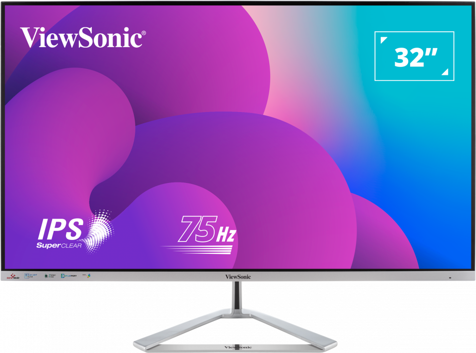 VIEWSONIC VX3276-MHD-3 31,5'' Sík FullHD 75 Hz 16:9 IPS LED Monitor