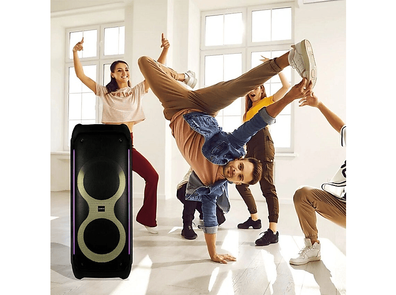 Power Audio MANTA SPK1001B300 ATHOS, 300W, Bluetooth, Bezprzewodowy mikrofon w zestawie, Wejście USB, Tuner FM – zdjęcie 2