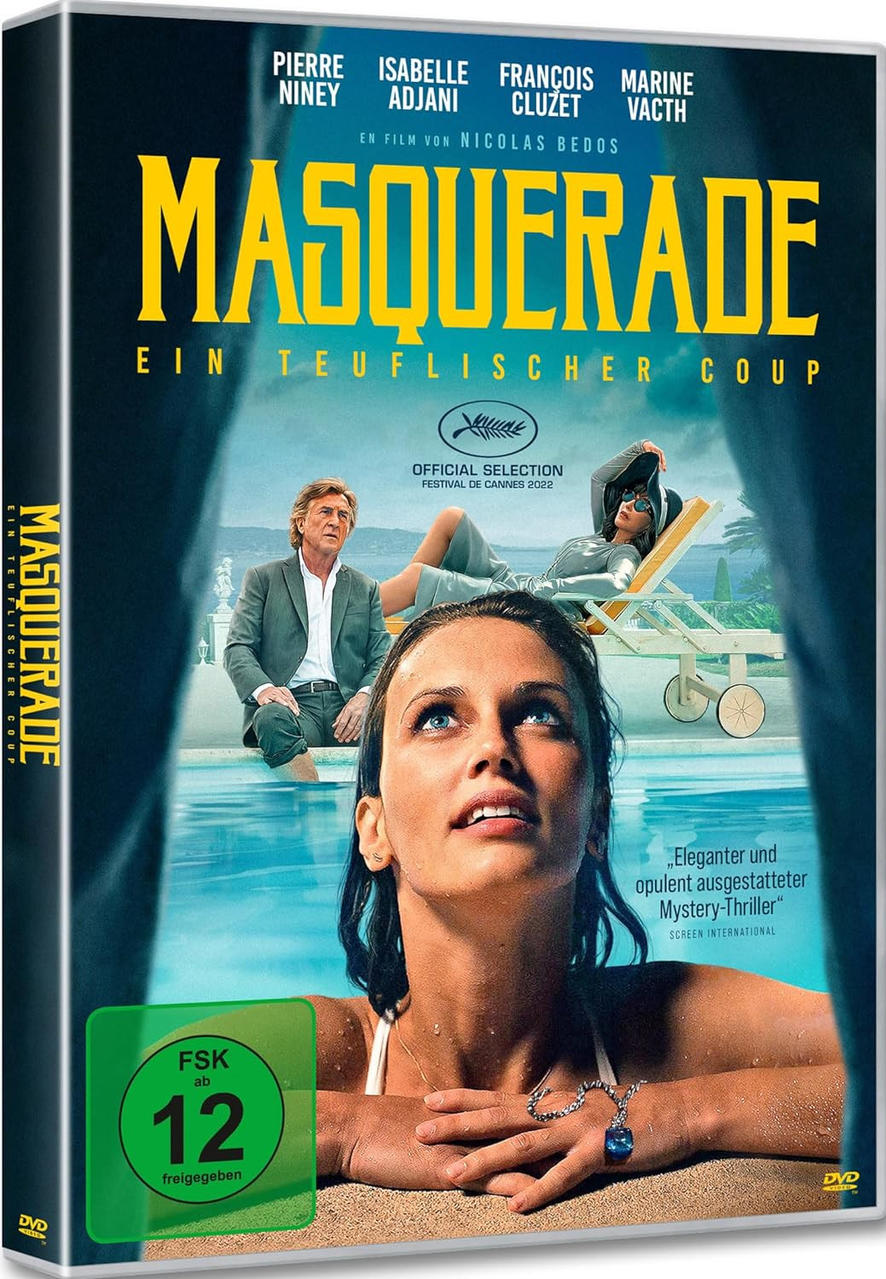 DVD-Hülle des Films 'Masquerade' mit Schauspielern.