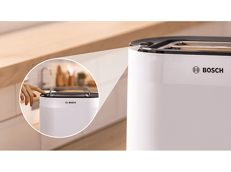 Bosch TAT2M121 MyMoment Toaster (Weiß, 950 Watt, Schlitze: 2) — Foto 4 von 5