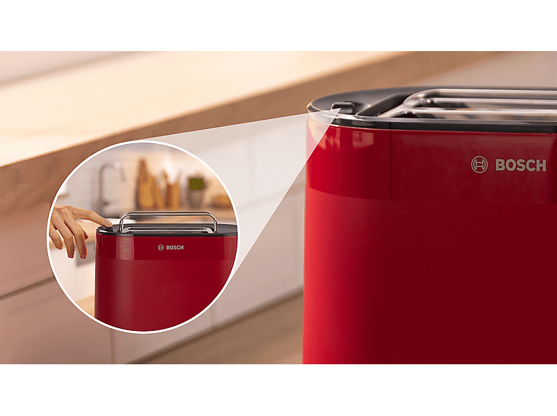 Bosch TAT2M124 MyMoment Toaster (Rot, 950 Watt, Schlitze: 2) — Foto 2 von 5