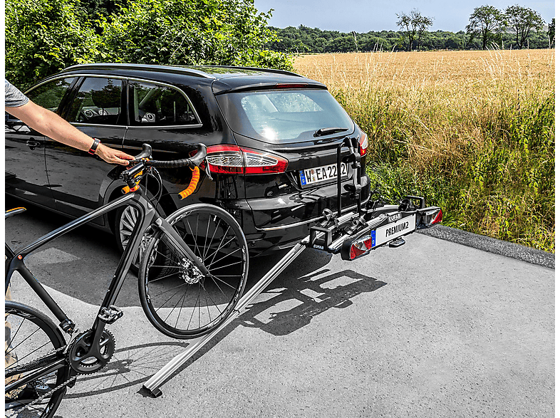 EUFAB Auffahrschiene für die Fahrradträger Modelle PREMIUM 2, 2 PLUS, 3, FINCH, FINCH Silber)