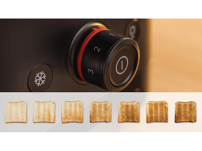 Bosch TAT3M123 MyMoment Toaster (Schwarz, 950 Watt, Schlitze: 2) — Foto 4 von 5