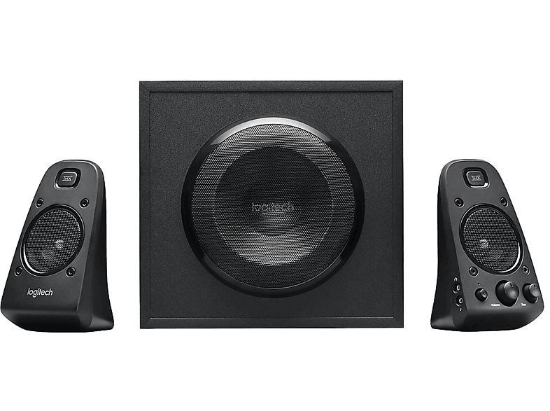 LOGITECH Z623 2.1 Lautsprecher 400W, THX Sound, Schwarz; PC-Lautsprecher
